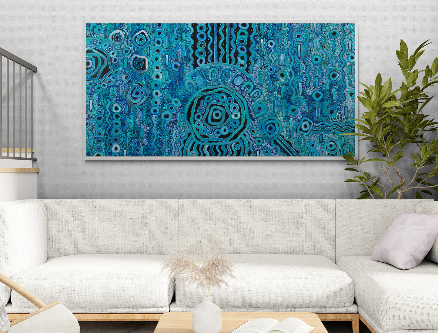 Blue Rain – Canvas Print by Kelly Taylor