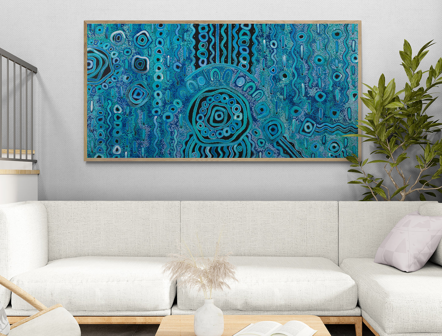 Blue Rain – Canvas Print by Kelly Taylor