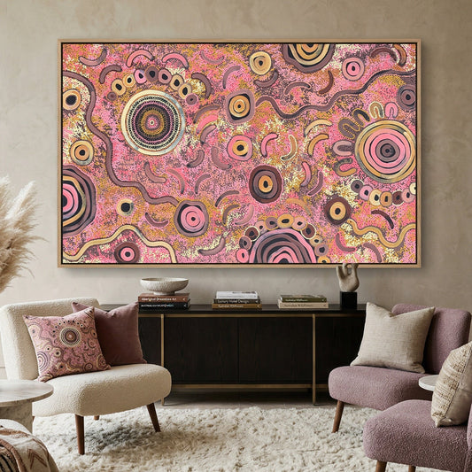 Aboriginal art symbols form a visual language used by Indigenous Australian artists to tell stories about Country, journeys and cultural traditions. This guide explains common Aboriginal art symbols and their meanings.