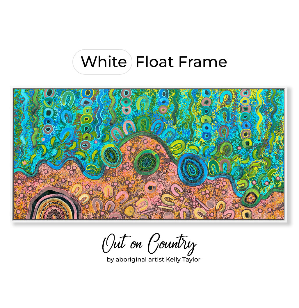 Out on Country – Original Aboriginal Painting by Kelly Taylor