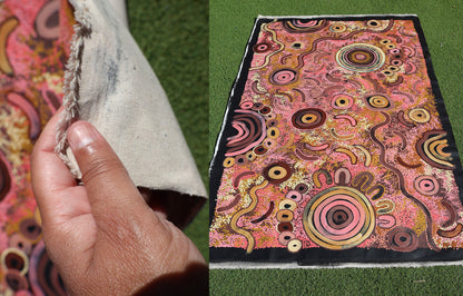 Camping Under the Moonlight – Original Aboriginal Painting by Kelly Taylor | KTAFA